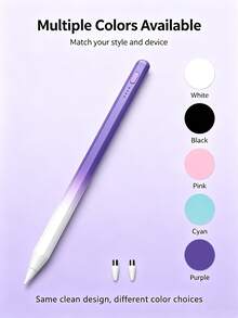 1 Set Universal Active Stylus Pen For Touchscreen, With 2 Extra Replacement Tips, Replacement Pen Tips And Portable Storage Box, Double Click To Power On, No Bluetooth Required, Compatible With Tablets And Smartphones - Multicolor - View 8