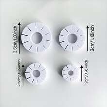Soft Ceramic Earring Mold Making Kit, Round Earring Making Mold, Tools For Creating Soft Ceramic Art Earrings - White - View 7