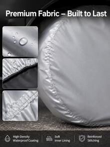 1/2pcs Universal Spare Tire Cover, Heavy Duty Waterproof UV-Resistant Wheel Hub Protector, Fits 25-26 Inch Tires, All-Weather Dust-Proof Frost-Proof Heat-Resistant Corrosion-Resistant Tire Cover, Suitable For SUV, RV, Camper And Trailer - Tire Cover - View 7