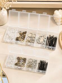 Large Single-Opening 3-Compartment/5-Compartment Stackable Tool Organizer Box, Jewelry Bead Packaging Box, Storage And Sorting Box, Independent Flip-Top Classification Storage Box, Fishing Tackle Organizer Box - Multicolor - View 4