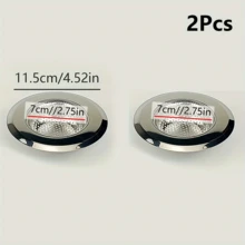 2 buah Saringan Wastafel Dapur Stainless Steel, Saringan Pembuangan Wastafel Dapur Bertepi Lebar Besar Diameter 4,5 Inci - A - View 8