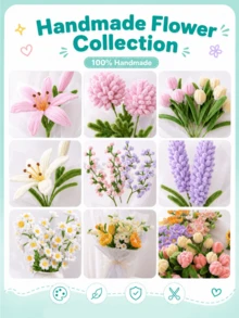 1-400件 DIY 絨毛管套組，60色加粗 30cm 彩色毛絨管，含鐵絲，亮色手工花藝管，適用於花朵製作、螺旋造型、DIY 手作與商業用途，色彩與圖示一致 - 彩色 - 查看 8