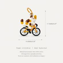 1pc New Anthropomorphic Animal Pendant, Exquisite Cute Style, 18k Gold PVD Plated 316 Stainless Steel Material, Waterproof And Fade-Resistant, Suitable For DIY Creative Necklace, Bracelet, Earring, Bag Chain, Keychain, Waterproof And Sweat-Resistant, Suitable For Daily Casual Wear - Multicolor - View 15