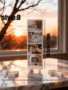 Customized Photo Building Blocks For Couples, Suitable As Boyfriend Gift, Anniversary Gift, Couple Gift, Men's Gift, Personalized Gift, Personalized Anniversary Photo Gift, Romantic Collectible, Customized Building Block Collectible, Couple Birthday Gift, Wedding Anniversary, Valentine's Day Collectible - C-couple Building Blocks - View 3