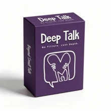 لعبة بطاقات Deep Talk - محفزات محادثة مثيرة للتفكير، مناسبة للأزواج والأصدقاء والبالغين، مثالية لليالي المواعدة وحفلات العشاء والرحلات البرية وبناء علاقات أعمق - متعدد الألوان - مشاهدة 1
