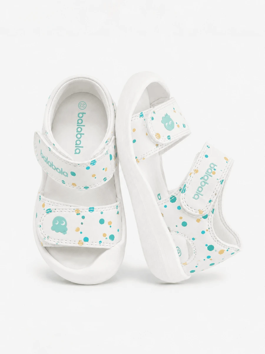 Balabala Children's Shoes Boys' Sports Sandals Baby Soft Sole Summer Girls' Toe Protection Shoes