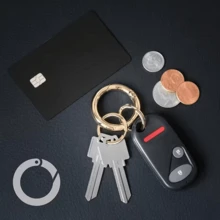 10/20/30 Pcs Flat Trigger Snap Rings O-Rings, Metal Keychain Rings, Used For Keychains, Bags, Wallets Round Clips - Keychain Hooks Replacement Keyring Lanyard DIY Crafts - Multicolor - View 5