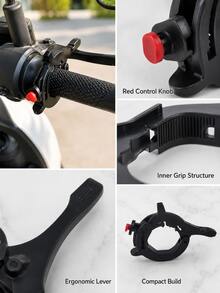 Motorcycle Throttle Lock Cruise Control, Universal Throttle Assist Clip, One-Touch Quick Release Accelerator Grip Clamp, Adjustable 360° Rotating Non-Slip ABS Wrist Rest, 1PC Black Handlebar Accessory For Motorcycle Scooter Motorbike Long Rides - A - View 9