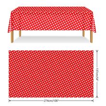 4pcs Polka Dot Plastic Tablecloths, 137 * 274cm Disposable Picnic Tablecloths, Suitable For Graduation Party, Gender Reveal, Picnic Party, Rectangular Table, Birthday Party Supplies - View 5