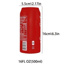 Silicone Beer Can Sleeve - Conceals Beer, Looks Like Soda Can, Fits 12/16 Oz (355ml/500ml) Beer/Soda Cans - Suitable For Outdoor Picnics, Concerts, Travel, Parties, Camping, Summer Sports Events, Football Games, Holiday Gifts - Multicolor - View 12