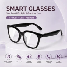 SENBONO New AI Translation Smart Audio Glasses - Hall Sensor One-Button Start, Wireless Call, Music Playback, Hands-Free Phone Calls, Camera Control, Wake-Up Voice Fashion Smart Glasses For Men And Women - View 2