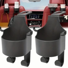 2/1pc Car Seat Back Organizer Tray, Headrest Storage Holder With Cup Holder, Phone Stand & Hooks For Back Seat Travel - Multicolor - View 12