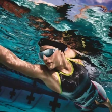 Regular Swim Goggles With Large Frame Panoramic Wide-Angle View Design, Unisex For Men And Women - Multicolor - View 4