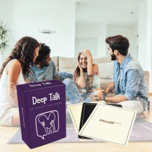 Deep Talk - Permainan Kartu Pertanyaan Mendalam untuk Pasangan, Pemecah Kebekuan untuk Kencan Malam, Malam Permainan, Pesta dan Pertemuan Liburan, Pembuka Percakapan yang Menyenangkan untuk Orang Dewasa, Hadiah yang Bagus untuk Dia atau Dia - MultiWarna - View 4