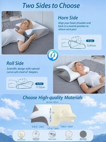 1 buah Bantal Busa Memori Berbentuk Kupu-kupu, Desain Ergonomis, Menopang Leher dan Meningkatkan Relaksasi, Cocok untuk Posisi Tidur Telentang dan Miring, Hadiah Natal yang Sempurna, Cocok untuk Digunakan Sepanjang Tahun - MultiWarna - View 8
