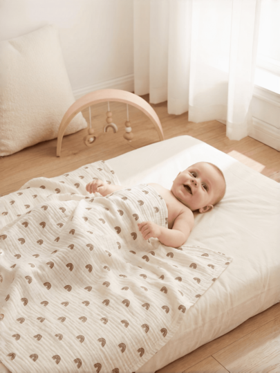 1pc Baby Swaddle Blanket, Cute Unisex Soft Swaddle Wrap For Newborns, Essential Newborn Baby Supplies, Newborn Swaddle Blanket, Newborn Gift, Baby Receiving Blanket, Delivery Room Blanket