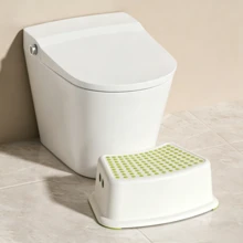 2pcs Anti-Slip Stool, Curved Design Fitting Toilets, Pedal With Anti-Slip Raised Dots, Stable And Anti-Slip Base. It Can Be Stored Closely Against The Toilet When Not In Use Without Occupying Extra Space. - Multicolor - View 5