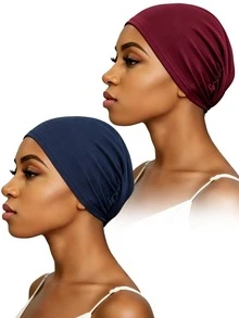 YPGVUO Multi‑Color Pleated Inner Hijab Cap, Breathable Non‑Slip Head Base For Home & Outdoor Use, Nice Holiday Present For Ladies - Multicolor - View 3