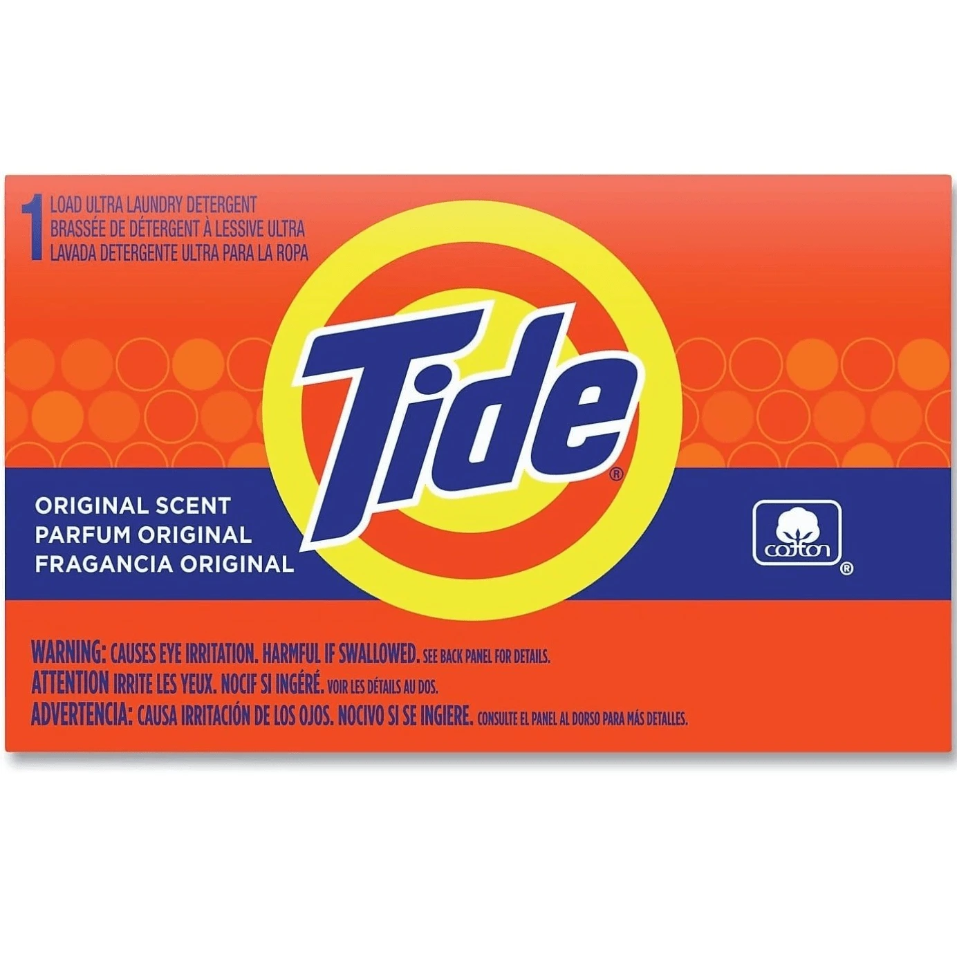 Tide Powder Laundry Detergent, Original Scent, Travel Size, 1 Load, 1.1 Oz - Powdery - View 1