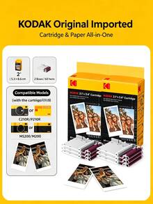 Kodak Instant Film 2-Inch/3-Inch Photo Printer Film, Integrated Ribbon, Creative DIY Photo Paper, Scrapbook Decoration, Birthday Gift For Friends - View 2