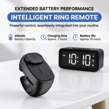 Kontrol Jarak Jauh Cincin Penggulir untuk Platform Media Sosial Utama, Video Pendek, Kontrol Jarak Jauh Nirkabel Kompatibel dengan iPhone/Android, Kamera untuk Ponsel, Kontrol Jarak Jauh Nirkabel Ponsel Penggulir Bebas Genggam, Pengontrol Foto, Alat Bantu Selfie, Kontrol Jarak Jauh Katrol, Baterai 40 mAh - JX-11pro multiwarna - View 8