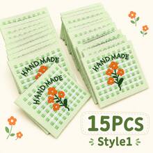 10/20/30/50pcs Handmade Sew-On Labels, Fabric Labels For Knitting And Crochet Crafts, Embossed Labels For Clothing And Handmade Products, Sewing Accessories For Knitwear And Wallets - Color Mixing - View 16