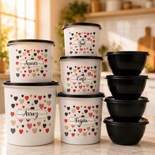 Kit Vasilhas Organizador Mantimentos Cozinha Peças + Bowls Redondos Plástico Resistente - Visão 7