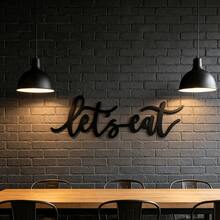 1件鐵製牆面裝飾 Eat Together 金屬標誌，餐廳標誌，廚房裝飾，適用於廚房牆面與餐廳牆面裝飾金屬字母 - A - 查看 7