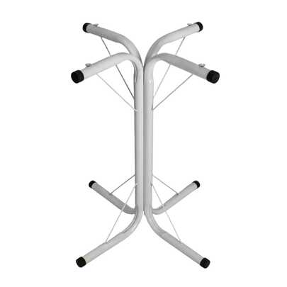 Base Mia Para Mesa De Jantar Metalon Aço Branco ou Preto Para Tampos De Vidro Redondo Quadrado de 70cm a 110cm JT Home