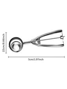2pcs Durable Spherical Food Scoop Set, Material Suitable For Scooping Fruit, Ice Cream And Cookie Dough - Multicolor - View 5