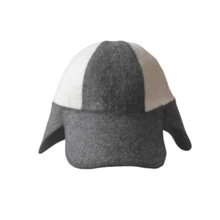 1pc Two-Tone Wool Felt Sauna Hat With Ear Flaps, Thick Heat Insulation Russian Banya Cap, Water Absorbing Spa Steam Room Headwear, Unisex Sauna Accessory For Hot Spring Bath - Baseball Cap - View 7