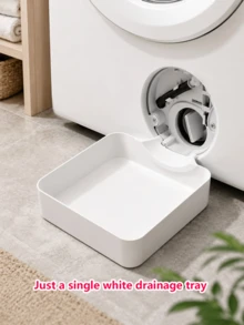 3 PiecesLaundry Tray Set, Washing Machine Drain Tray, Laundry Room Essential Floor Protection Tray, Prevents Water Overflow, Durable Home Storage Solution, Laundry Area Cleaning Supplies Accessory - Multicolor - View 14