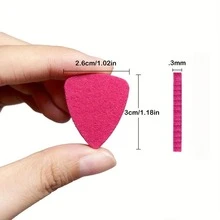 12pcs Felt Guitar Picks, Assorted Shaped Picks For Classical Guitar, Electric Guitar, Bass Guitar, Ukulele, Guitar Accessories, Musical Instrument Accessories, Guitar Decoration, Band And Performance Events - Multicolor - View 6