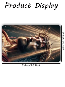 1pc Official Lord Credit Card Sticker Privacy Protection Card Skin, God Bless Holy Light Holiday Gift PVC Material Anti-Fingerprint Anti-Scratch Wear-Resistant Card Sleeve, Suitable For Men, Women, Couples, Small Chip Card, Bank Card Decoration Sticker, Credit Card, Transit Card, Student Campus Card Personalized DIY - Type a - View 12
