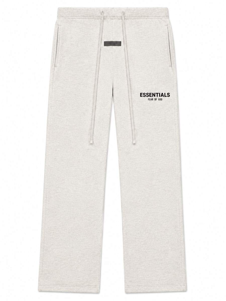 Fear Of God Essentials Light Oatmeal Relaxed Sweatpant (SS22) Unisex - 淺燕麥色寬鬆運動褲 - 查看 1