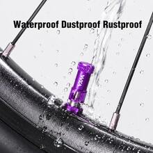 VXM 2/4/8/10/ Pcs Aluminum Alloy Presta Valve Caps, Bicycle Tubeless Tire Valve Caps, Anti-Oxidation Bicycle Valve Dust Caps - Multicolor - View 8