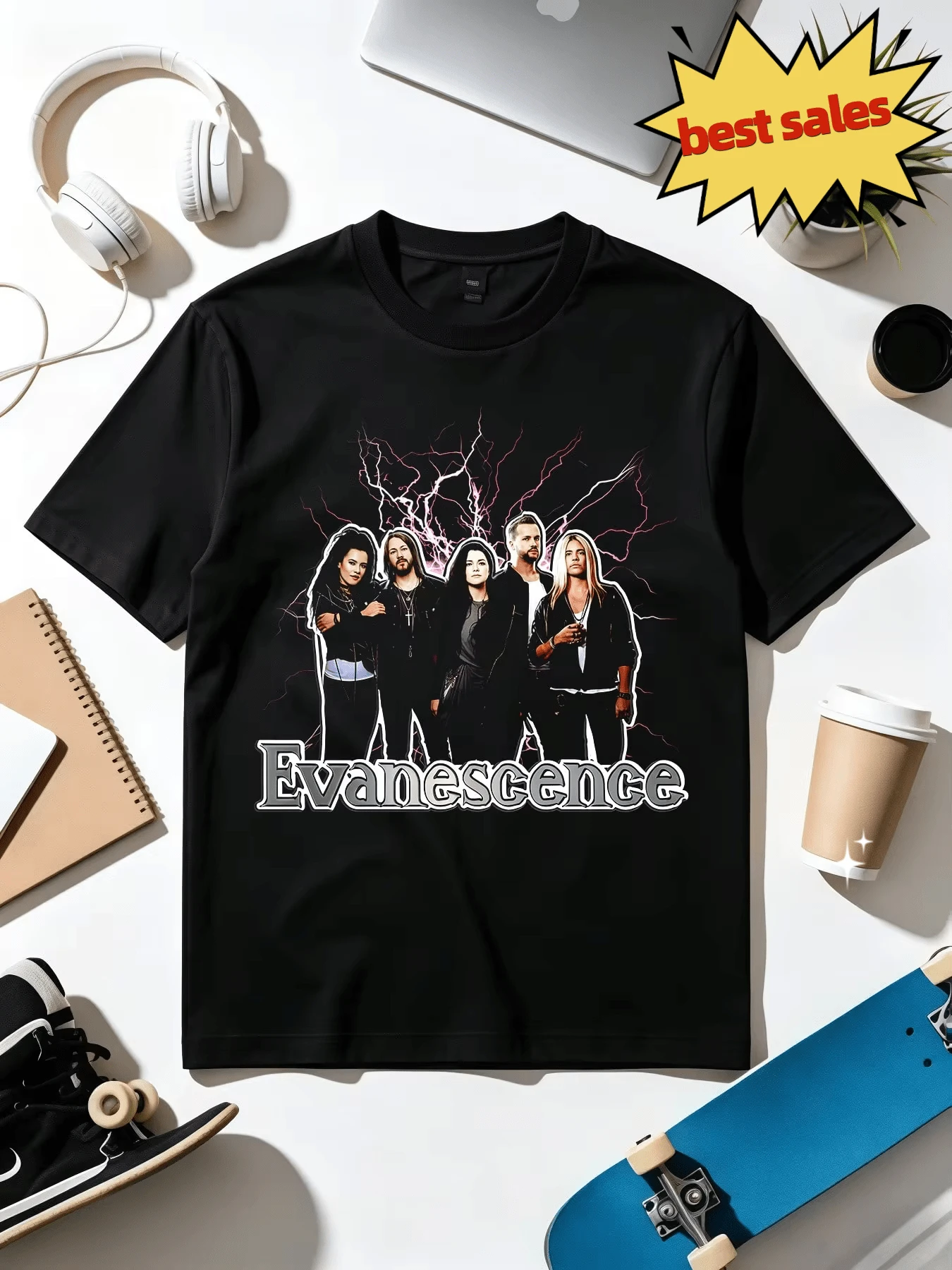 Women T-Shirts - 黑色 - 查看 1