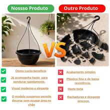 Kit 10 Vasos Cuia 25 Com Haste Alça Resistente na Cor Preta - B - Visão 5