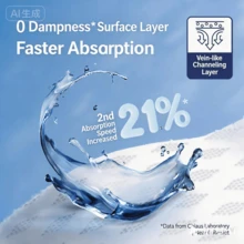 4PCS Newborn Disposable Diapers, Quicks Playful PRO Series, Soft, Dry, Ultra-Thin And Breathable - 黃色 - 查看 3