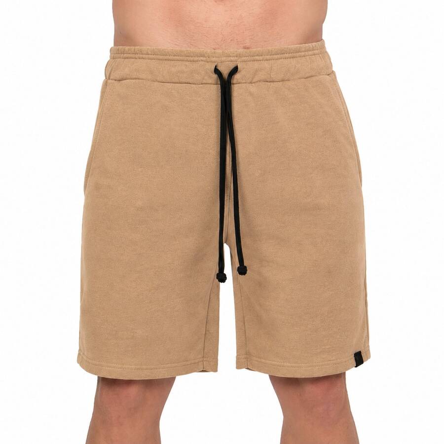 Men's Casual Gym Sweatpants - 駝色 - 查看 1