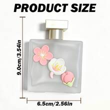 1PC 50ML Glass Spray Perfume Bottle, DIY Floral Empty Bottle Perfume Container, Frosted Glass Bottle Sprayer, Refillable Portable Unisex, Perfect For Travel And Daily Use, Holiday Gift - Multicolor - View 7