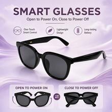 SENBONO New AI Translation Smart Audio Glasses - Hall Sensor One-Button Start, Wireless Call, Music Playback, Hands-Free Phone Calls, Camera Control, Wake-Up Voice Fashion Smart Glasses For Men And Women - View 8