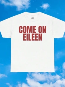Oasis Definitely Maybe Gallagher Brothers Manchester Festival Tee Magliette Estive Donna - 白色 - 查看 1
