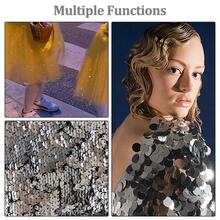 140pcs 20mm Large Hole Flat Round Iridescent Sequins, Loose Sequins With 5mm Large Hole, Suitable For Handmade Crafts, Art, Jewelry Making, Sewing, Embroidery, Party Decoration, Decorating Clothes, Shoes And Hats, Crafts, Sewing Decoration, And Wedding And Christmas Decoration (20g Is Approximately 140pcs) - 20 Grams - View 10