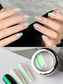Aurora Nail Powder, Mermaid Color-Shifting Mirror Pigment, Shiny Nail Art Decoration, Suitable For DIY And Professional Nail Salons - Multicolor - View 7
