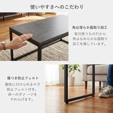 ローテーブル センターテーブル 幅100cm×奥行45cm 大きめ リビングテーブル 机 大理石風天板 座卓 長方形 お手入れ簡単 組立簡単 床傷防止 錆び防止 耐摩耗性 防水性 耐熱性機能 シンプル 強度安定 多機能 家庭用 グレー (100*45*38CM) - グレー - チェックする 6