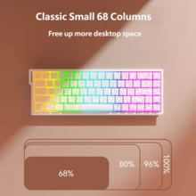 AOC Wired Gaming Keyboard And Mouse Combo RGB Backlit Mechanical Feel 68-Key Gaming Computer Keyboard - View 4