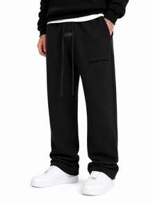 Fear Of God Essentials Black Relaxed Sweatpant (SS22) Unisex - 黑色寬鬆運動褲 - 查看 2