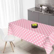 4pcs Polka Dot Plastic Tablecloths, 137 * 274cm Disposable Picnic Tablecloths, Suitable For Graduation Party, Gender Reveal, Picnic Party, Rectangular Table, Birthday Party Supplies - View 7