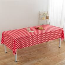 4pcs Polka Dot Plastic Tablecloths, 137 * 274cm Disposable Picnic Tablecloths, Suitable For Graduation Party, Gender Reveal, Picnic Party, Rectangular Table, Birthday Party Supplies - View 14